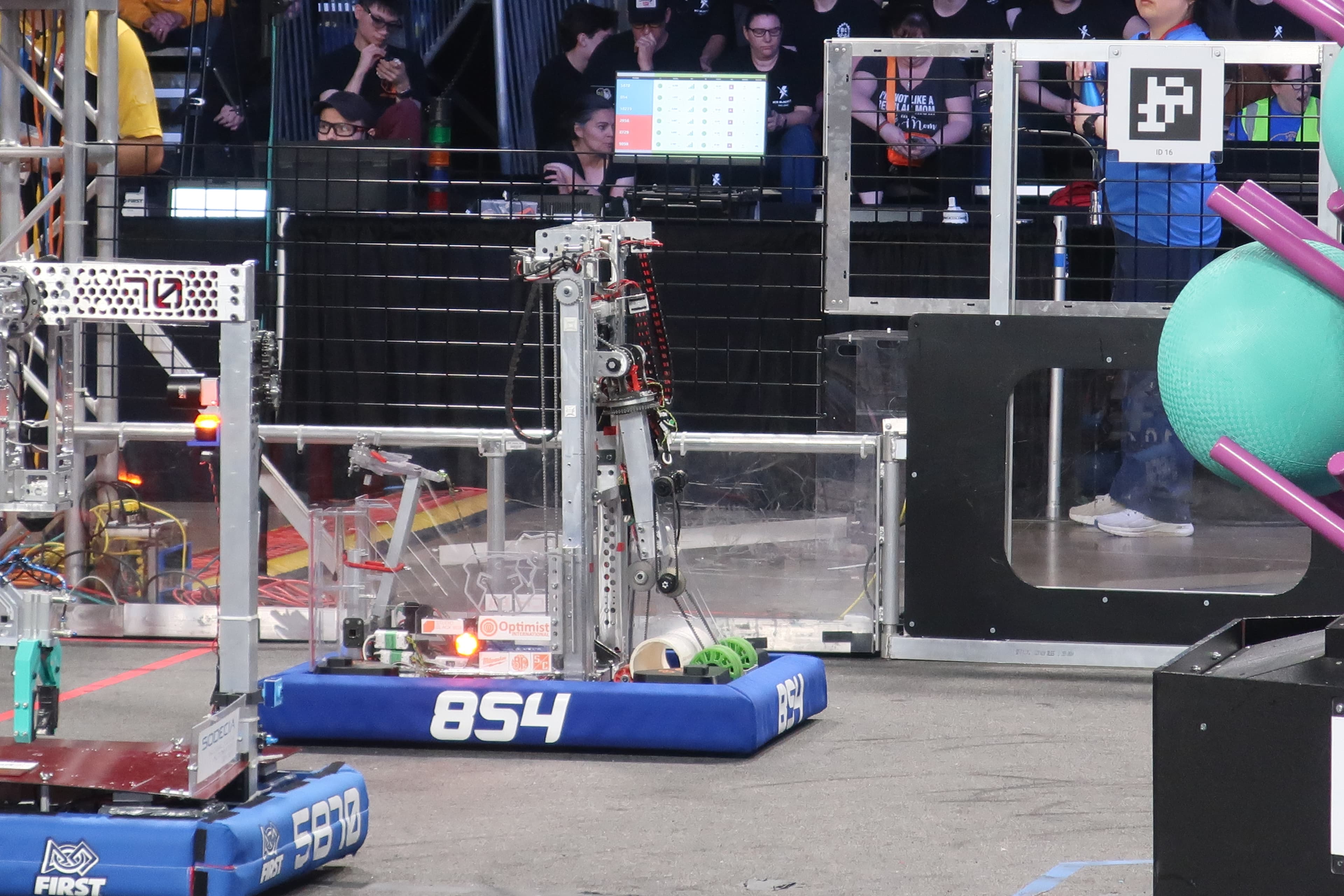 Team 854 robot on the field